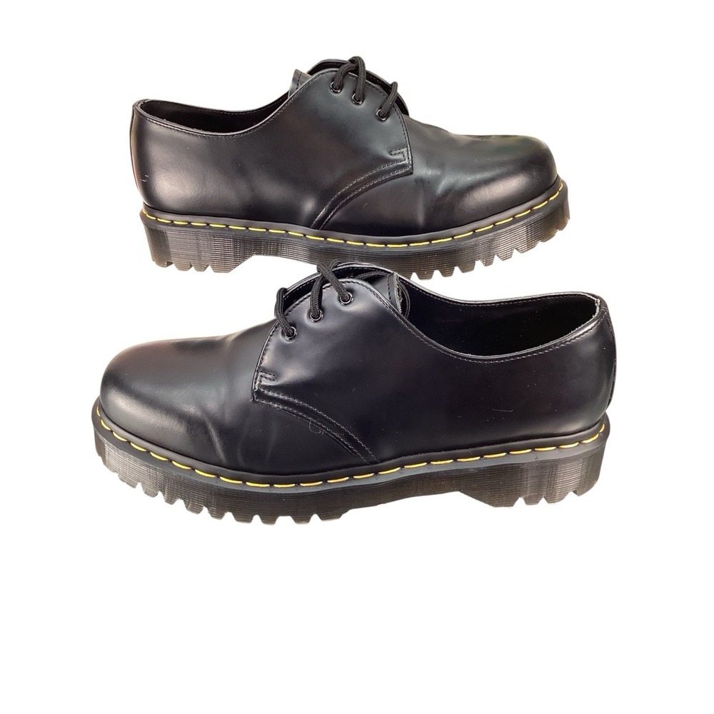 NEW Dr. Martens 1461 Bex Black Smooth Leather Oxford Platform Shoes USM12,UK11